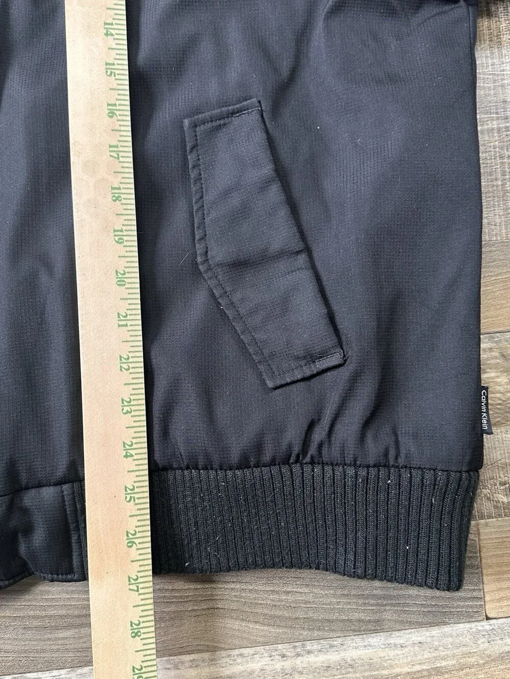 Calvin Klein Men’s XL Black Bomber Jacket Water Resistant Windproof Utility